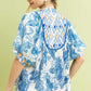 ABSTRACT BLUE MIX TOP