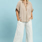 STRIPE COLLAR LATTE TOP