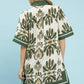 SCALLOP MIX SAGE GREEN DRESS