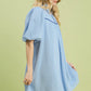 EYELET SKY MIX DRESS