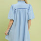 EYELET SKY MIX DRESS