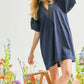 THREAD DENIM DRESS