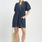 THREAD DENIM DRESS
