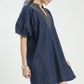 THREAD DENIM DRESS