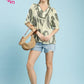 PAISLEY V-NECK TOP