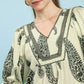 PAISLEY V-NECK TOP