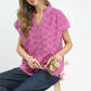 LACE BUTTON PEONY TOP