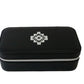 Large Black Faux Leather Travel Jewelry Case