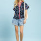 FLORAL GARDEN BLACK TOP
