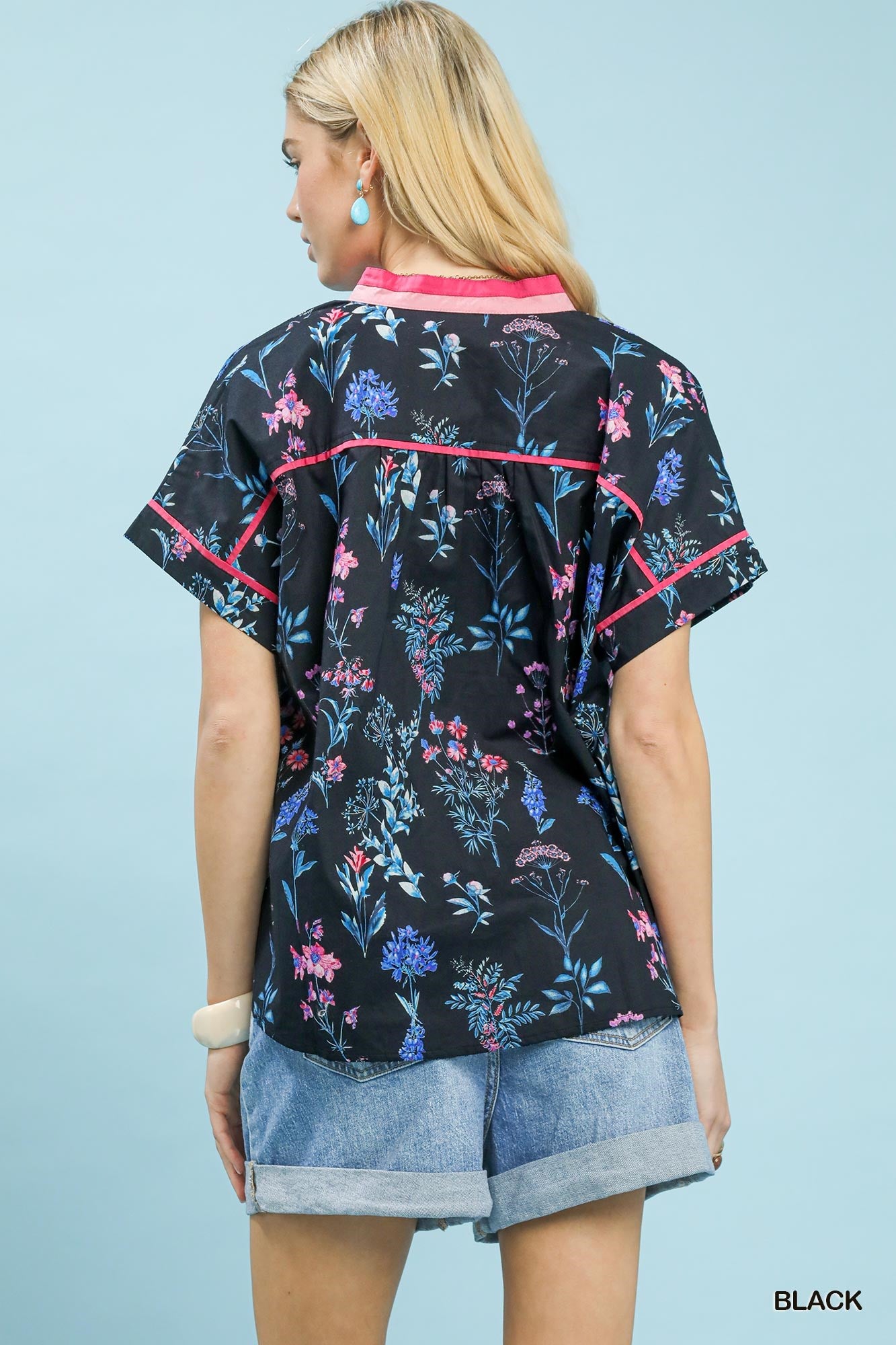 FLORAL GARDEN BLACK TOP