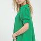 COLLAR FUCHSIA GREEN TOP