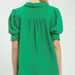 COLLAR FUCHSIA GREEN TOP