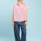 MIXED GINGHAM PEONY TOP