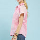 MIXED GINGHAM PEONY TOP