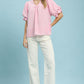 GINGHAM CHECK PEONY TOP