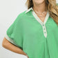 CONTRAST SAGE MINT TOP