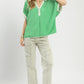 CONTRAST SAGE MINT TOP