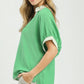 CONTRAST SAGE MINT TOP