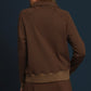 POLKA-DOT BROWN/YELLOW ZIP TOP