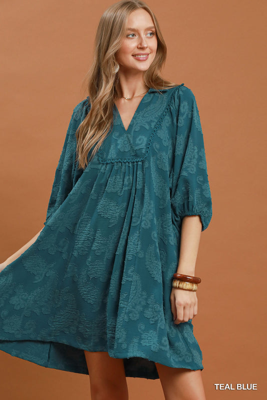PAISLEY TEAL DRESS