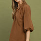 V-NECK CAPPUCCINO STRIPE TOP
