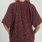 TEXTURED MAROON TOP