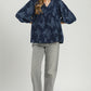FLORAL NAVY BABYDOLL TOP