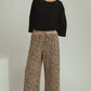 LEOPARD STRAIGHT PANTS
