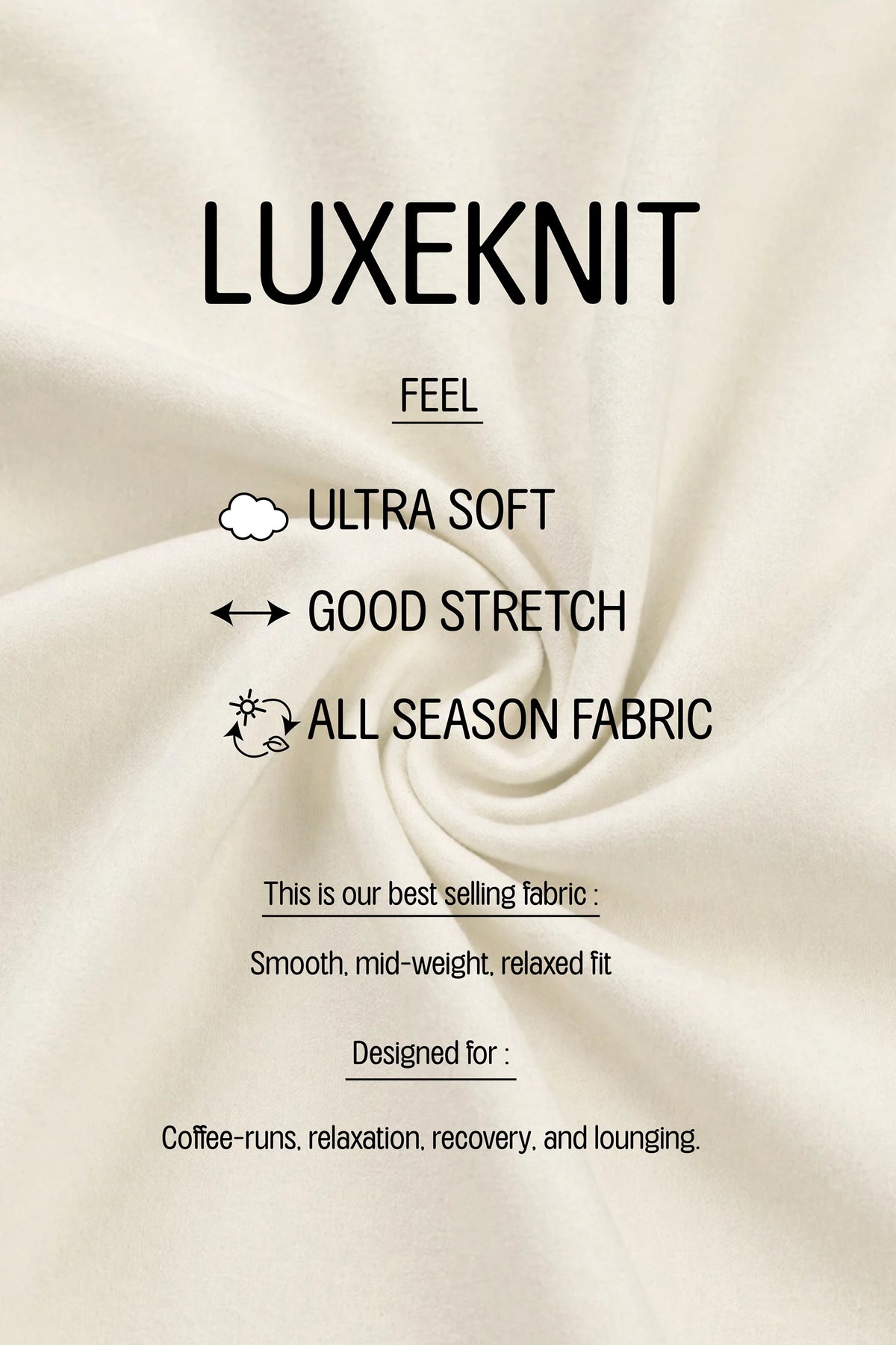 LUXEKNIT BLK BLACK SET