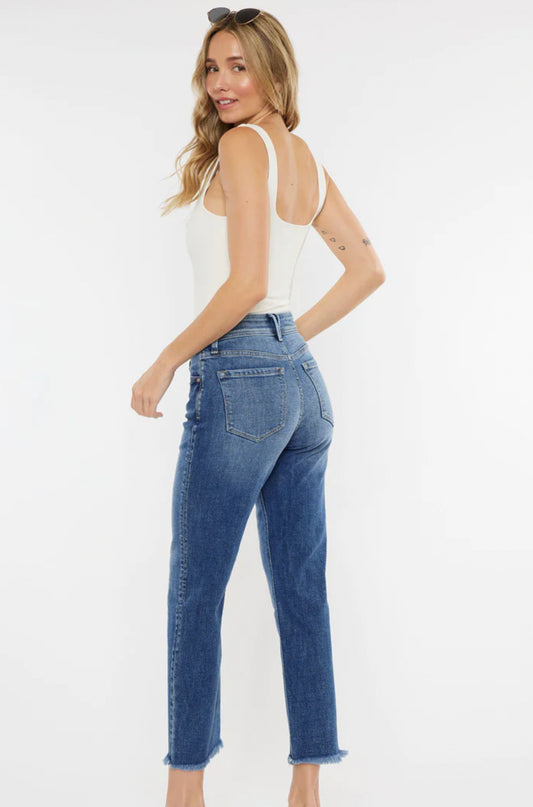 Kancan HR Slim Straight Jean