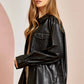 Faux Leather Boyfriend Jacket