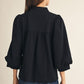 SCALLOP HEM BLACK TOP