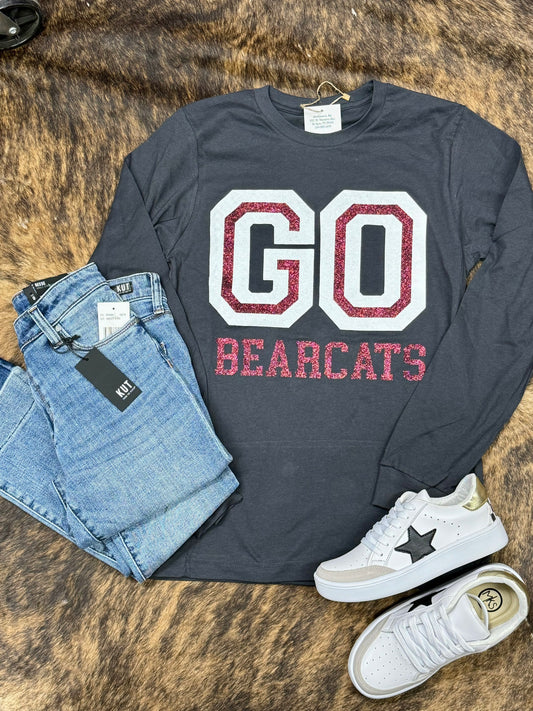 Bearcat Glitter LS Tee