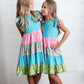 TWIRL FLORAL GIRLS DRESS