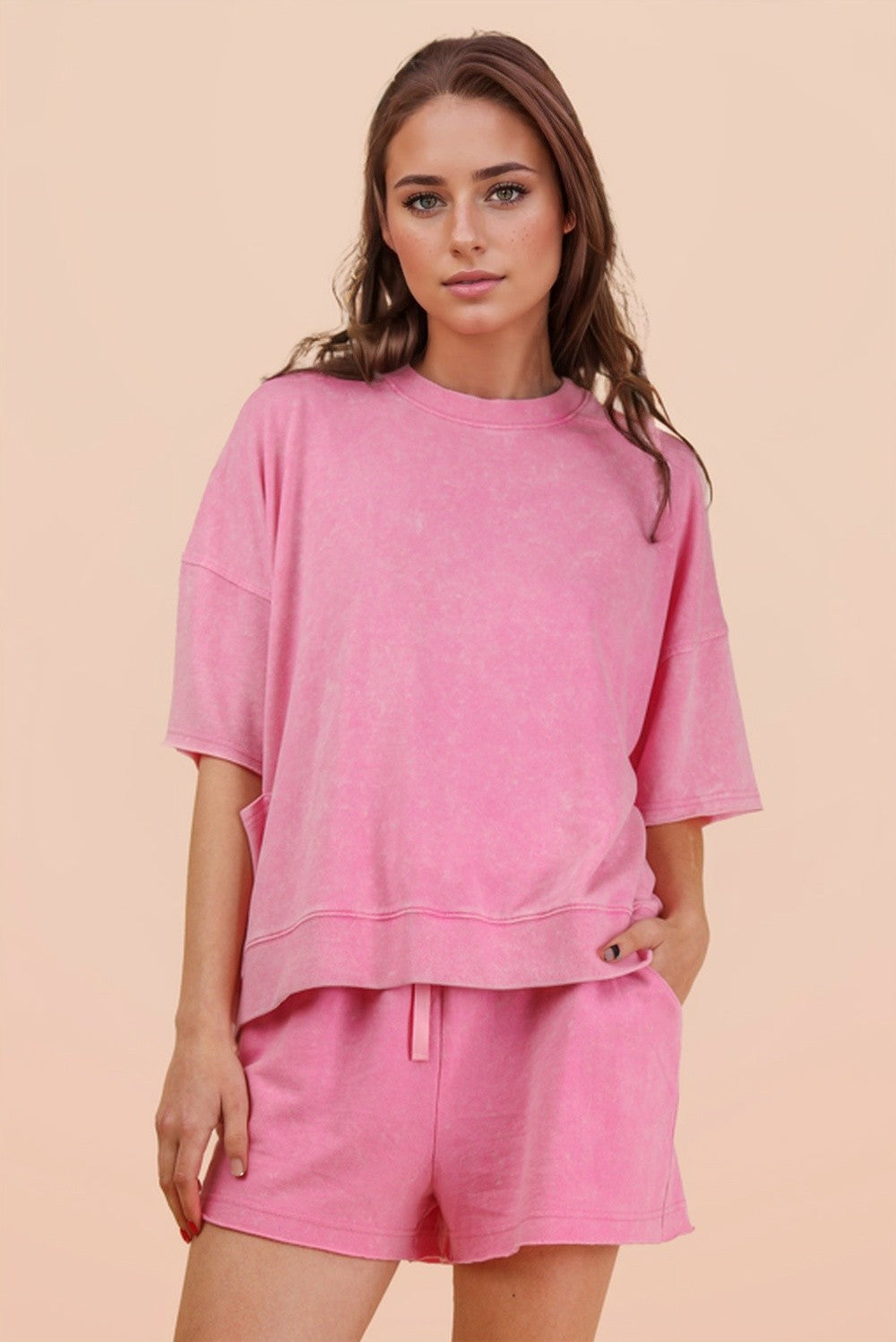 MINERAL WASH POCKET PINK SETS