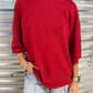 VINTAGE KNIT BURGUNDY TOP