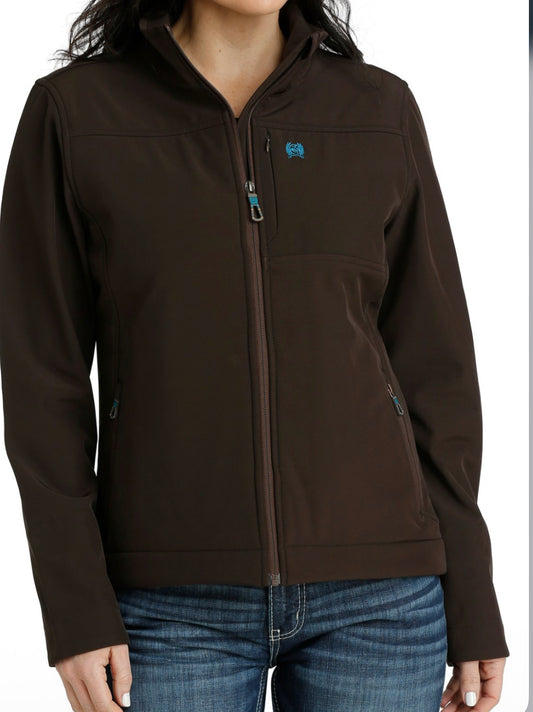 Cinch Wmn Teal Logo CC Jacket