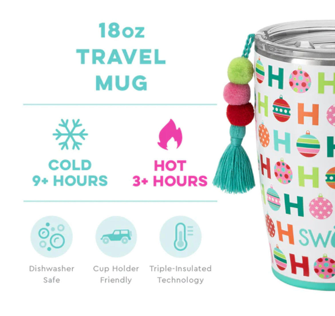 HoHoHo Travel Mug 18oz