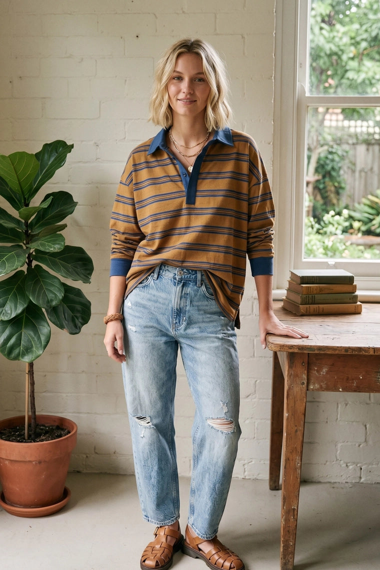 RUGBY CAMEL PULLOVER