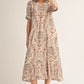 BAROQUE FLORAL BERRY MIX DRESS