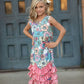 3 RUFFFLE DRESS