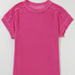 PINK TEXTURED SS TOP