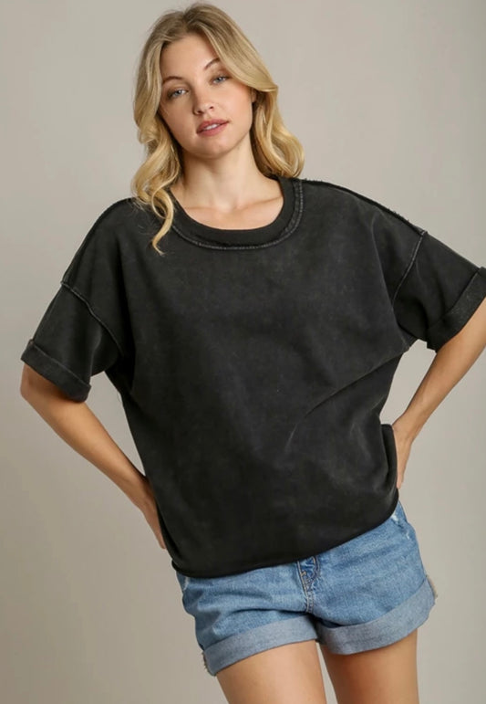 Washed Ash Boxy SS Top