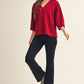 SO SOFT BURGUNDY 3/4 TOP