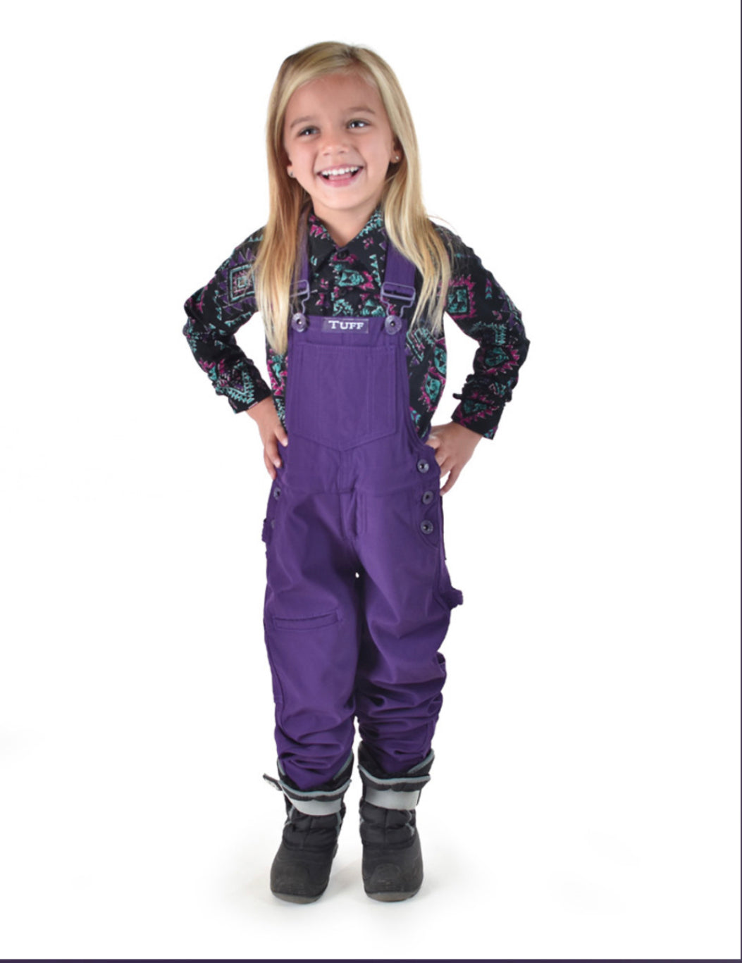 CT Girls Purple WHPH BIB Overall