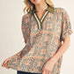 BOHO COLLAR OLIVE SS TOP