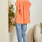 Persimmon Button Down Top