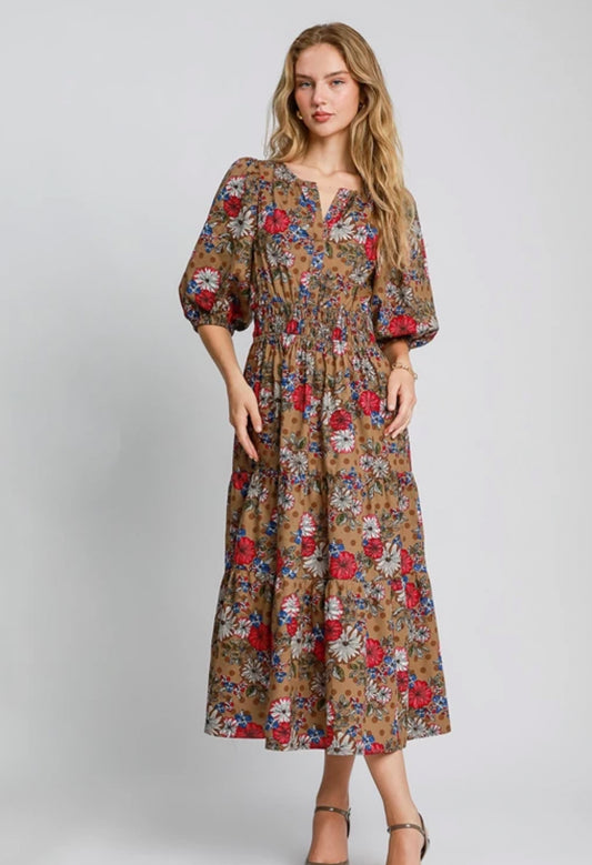 Daisy Floral Maxi Dress