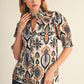 BOHO RUFFLE BLACK/GREY TOP