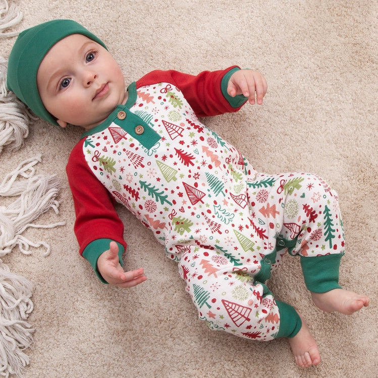 BABY COZY CHRISTMAS ROMPER